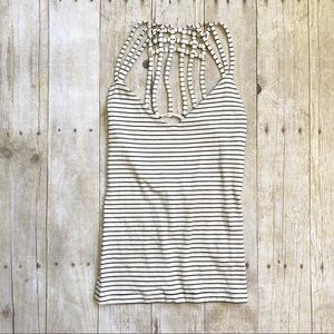 Obey Austin Cage Back Striped Tank Size Small New with Tags